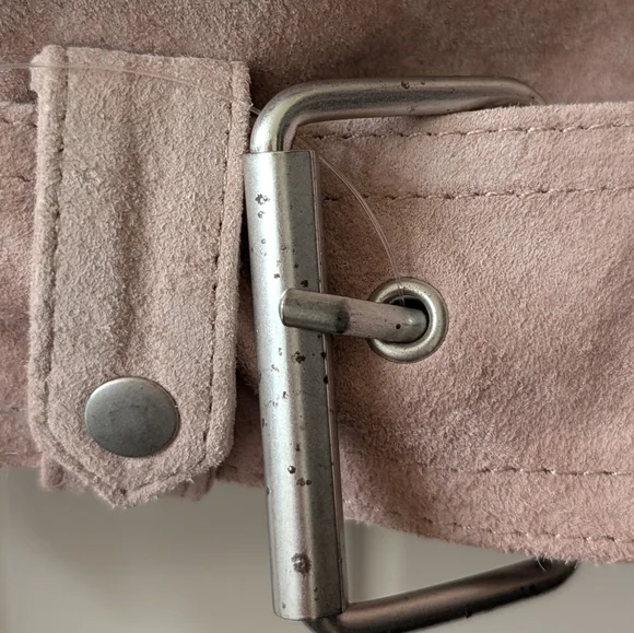 NWT BlankNYC Suede 100% Leather Moto Jacket in Desert Rose SMALL MSRP $198 - Picture 9 of 11